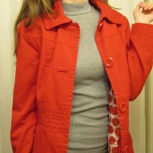 H&M Red Long Blazer Coat